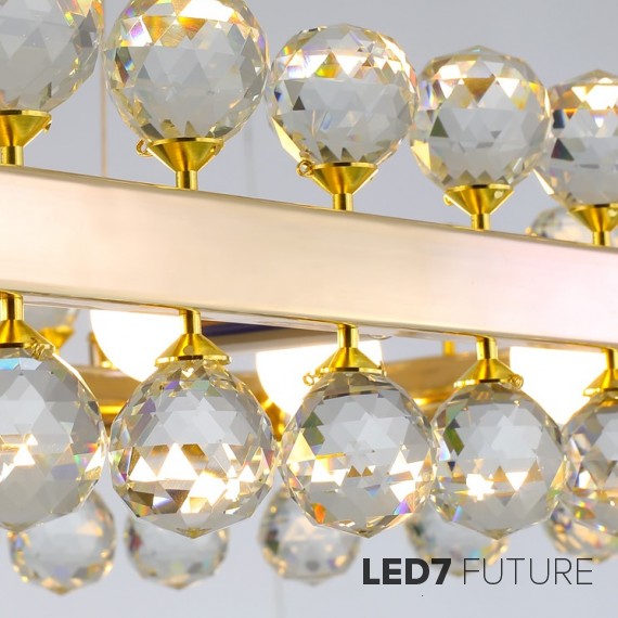 Ritz - Crystall Ball Oval Chandelier